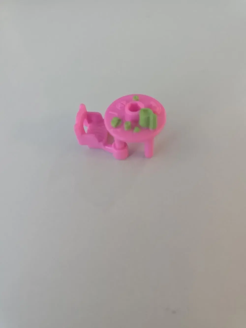 1995 Polly Pocket Bluebird Pop Up Club House Replacement Pink Patio Chair/table